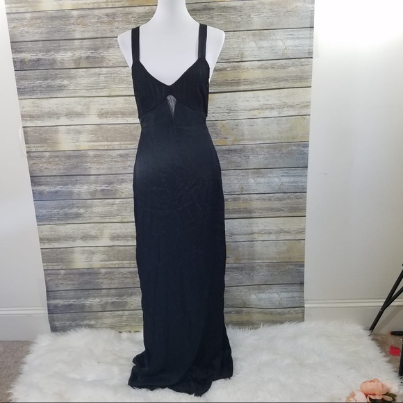 NWT Zara Black Lace Inset Camisole Maxi Dr… - Picture 8 of 8